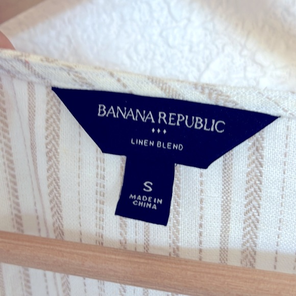 BANANA REPUBLIC LINEN BLOUSE - Picture 3 of 7